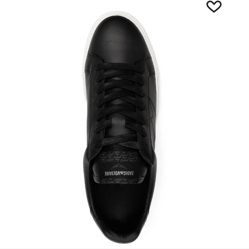 Zadig & Voltair Flash Leather Trainers for Men - Picture 12 of 13